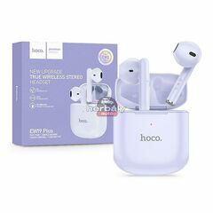 HOCO TWS Bluetooth sztereó headset v5.3 + töltőtok - HOCO EW19 Plus True Wireless Earphones with Charging Case - lila