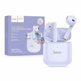 HOCO TWS Bluetooth sztereó headset v5.3 + töltőtok - HOCO EW19 Plus True Wireless Earphones with Charging Case - lila