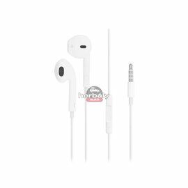 Apple gyári sztereó felvevős fülhallgató 3,5 mm jack csatlakozóval, mikrofonnal - MD827ZM/A - fehér (ECO csomagolás)